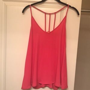 Pink flowy summer top